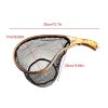 Fishing Landing Net Trout Net Fishing Net Wooden Handle Fish Landing Net Fishpond Net Fishing Gear Bass Net Fish-Safe Catch &