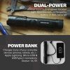 Observer Tools 1000 Lumen LED Rechargeable Flashlight - Power Bank, Dual Power, Magnet, Zoom, Waterproof, Tactical, Professional-Grade Quality